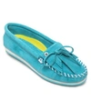 Minnetonka Women's Kilty Plus Moccasin Flats Women's Shoes In Turquoise