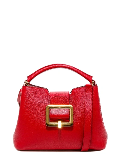 Bally Jorah Hand Bag With Gold Hardware In Red