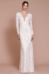 Tadashi Shoji Margery Gown In Ivory/petal