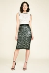 TADASHI SHOJI WEBER SEQUIN EMBROIDERED DRESS