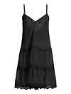 Ramy Brook Maia Fringe Dress Swim Cover-up In Black