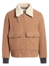 BRUNELLO CUCINELLI Shearling Collar Aviator Jacket