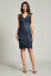 TADASHI SHOJI DANUJA EMBROIDERED TULLE DRESS