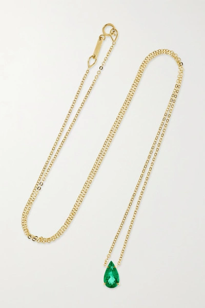 Anita Ko 18-karat Gold Emerald Necklace