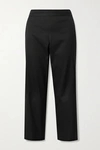 THE ROW HENRY CROPPED COTTON-TWILL STRAIGHT-LEG PANTS