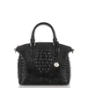 Brahmin Small Elaine Croc Embossed Leather Satchel