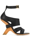 Alexander Mcqueen No.13 105 Wedge Leather Sandals
