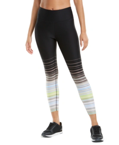 Calvin Klein Performance Printed High-waist Leggings In Sunset Stripe Moonrock Combo