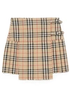 Burberry Vintage Check Wool Kilt In Multi