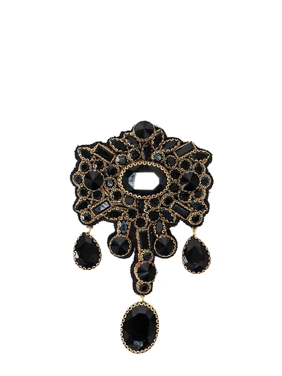 Dries Van Noten Brooch In Black