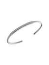 Miansai Rhodium Plated Sterling Silver Id Cuff