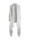 White + Warren Spray-dyed Woven Cashmere Wrap In Cloud Grey