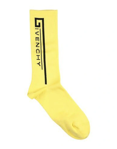 Givenchy Short Socks In Yellow
