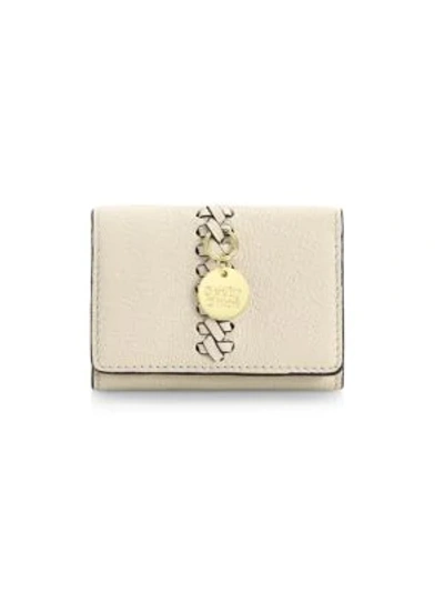 See By Chloé Tilda Small Leather Wallet In Cement Beige