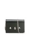 ALEXANDER MCQUEEN CARD HOLDER WITH SKULL AND CHAIN,11335483