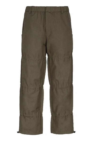 Ptrcrs By Christian Petrini Cotton Ripstop Trousers In Green