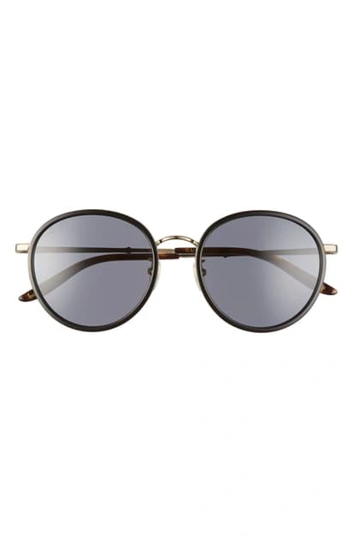 Gucci 55mm Round Sunglasses In Black/ Grey