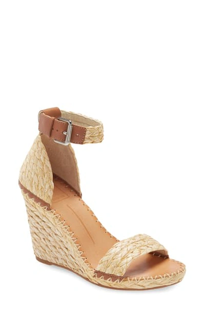 Dolce Vita Noor Espadrille Wedge Sandal In Light Natural Raffia