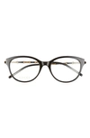 GUCCI 53MM BUTTERFLY OPTICAL GLASSES,GG0656O001