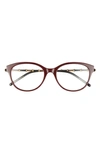 GUCCI 53MM BUTTERFLY OPTICAL GLASSES,GG0656O001