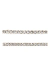 Jennifer Behr Women's Gwen 2-piece Crystal Bobby Pin Set