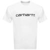 Carhartt Script Logo T Shirt White In White