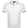 AQUASCUTUM AQUASCUTUM CORY VICUNA TIPPED POLO T SHIRT WHITE,132483