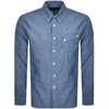 BELSTAFF Belstaff Long Sleeved Pitch Shirt Blue,133166
