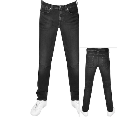 Edwin Ed80 Slim Fit Jeans In Washed Black Denim
