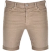 Replay Rbj 901 Denim Shorts Beige In Beige