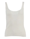 Co Ribbed-knit Cashmere Tank Top In Neutrals