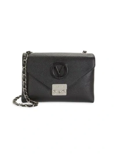 Valentino By Mario Valentino Isabelle Leather Crossbody Bag In Black