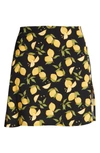 Reformation Margot Miniskirt In Lemon Drop