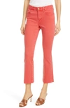 Frame Le Crop Mini Bootcut High Waist Jeans In Cherry