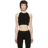 RICK OWENS RICK OWENS BLACK KNIT SPORTS BRA