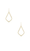 Kendra Scott Sophia Statement Earrings In Gold