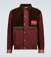 Gucci Mini Gg Jacket With Velvet Details In Bordeaux ModeSens