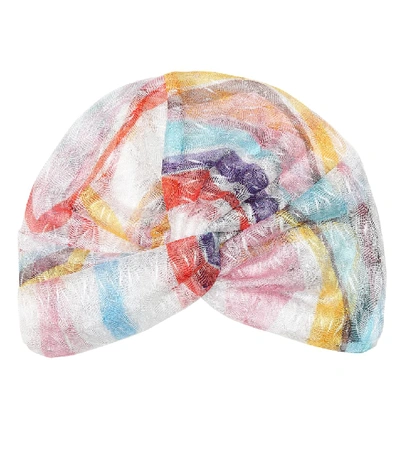 Missoni 锯齿图案针织头巾 In Multicoloured