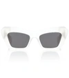 Loewe Chunky Anagram Lw 40036i 021a Cat Eye Sunglasses In White