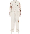 Isabel Marant Gigi Jacquard Cotton Jumpsuit In White
