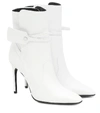 Off-white Zip Tie Pointed Toe Bootie In White