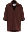 JIL SANDER COTTON POPLIN SHIRT,P00464719