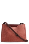 Rag & Bone Passenger Leather Crossbody Bag In Dusty Pink
