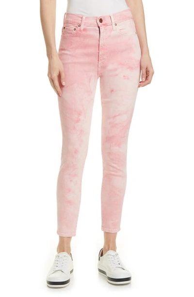 Alice And Olivia Alice + Olivia High-rise Good Skinny Jeans In Crystal Cloud Pink