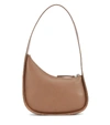 The Row Half Moon Hobo Bag In Calfskin Leather In Brown