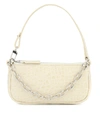 By Far Mini Rachel Dawn Leather Shoulder Bag In White