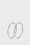 Monica Vinader Sterling Silver Siren Muse Large Hoop Earrings