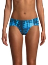 RACHEL RACHEL ROY TIE-DYE RUCHED BIKINI BOTTOMS,0400012555417