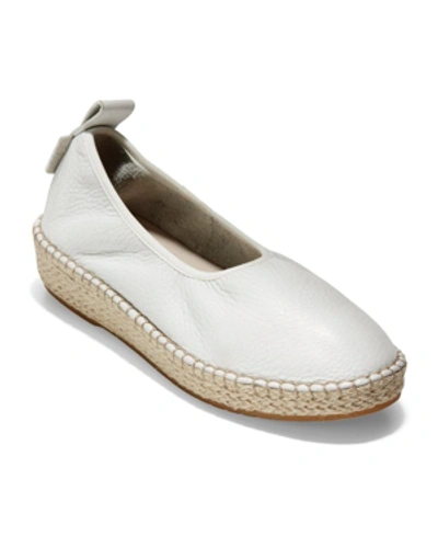 Cole Haan Cloudfeel Espadrilles In White Leather