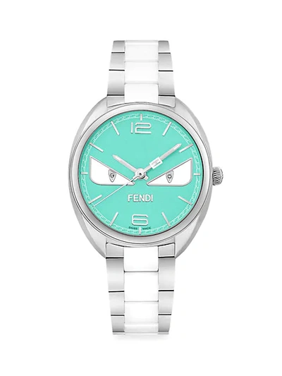 Fendi Momento  Bugs Stainless Steel, Ceramic & Diamond Watch